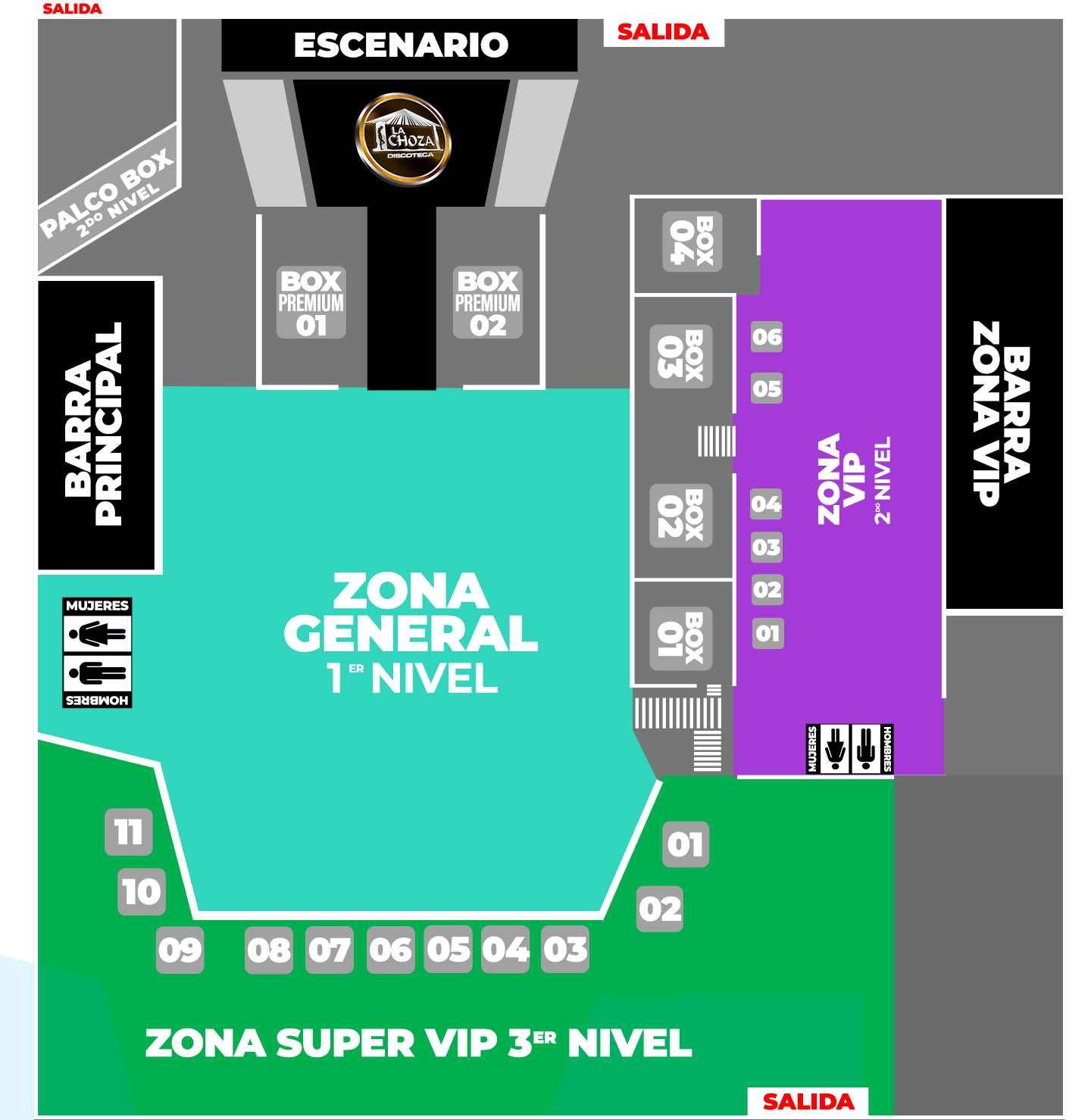 Croquis del evento